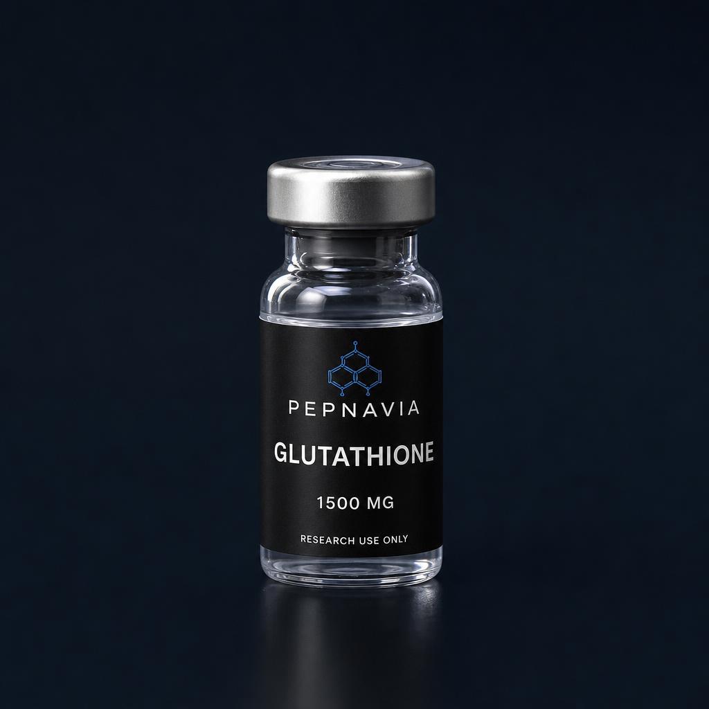 Glutathione 1500 mg 1500 mg — vial med PEPNAVIA-etikett, endast för forskningsbruk