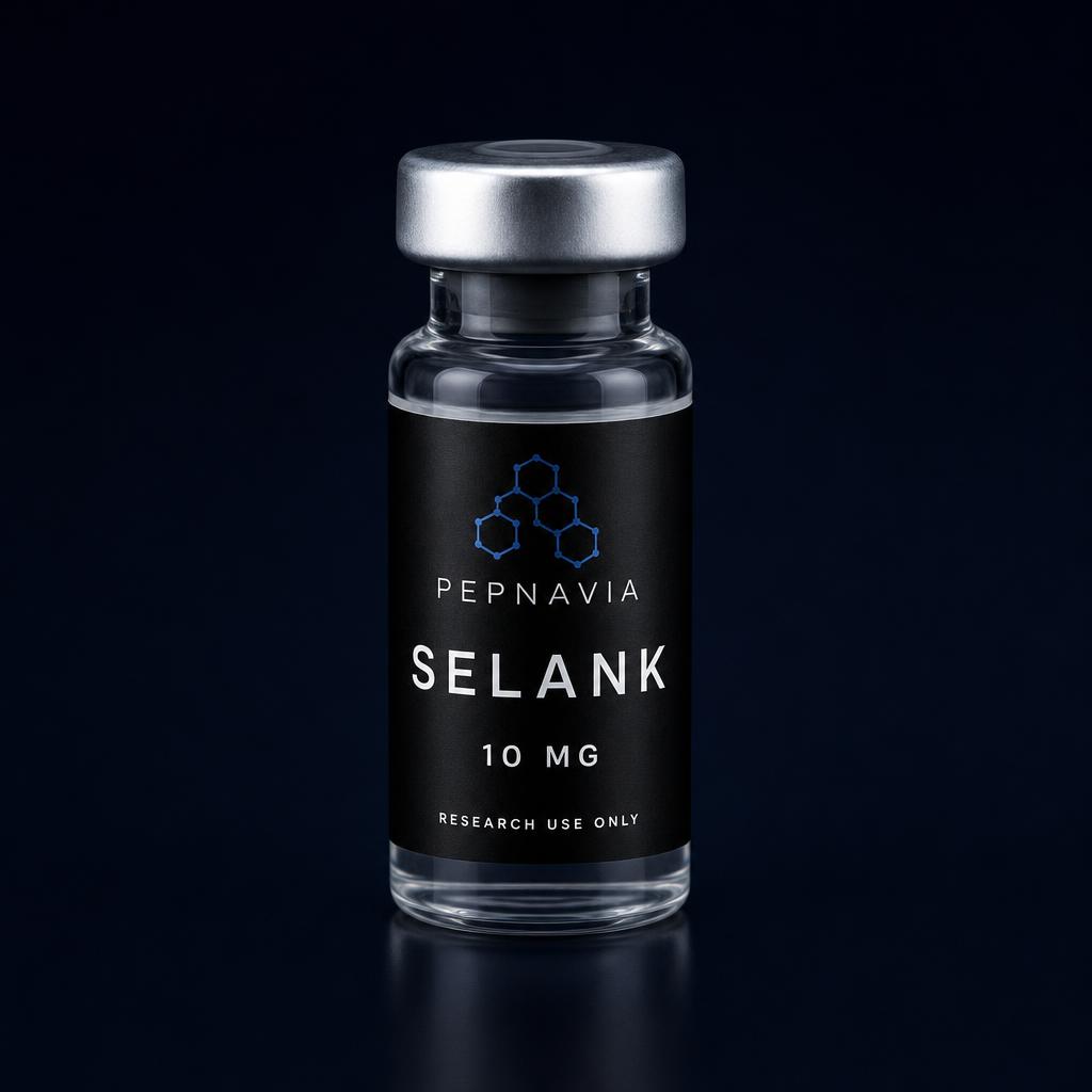 Selank 5 mg — vial med PEPNAVIA-etikett, endast för forskningsbruk